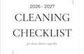 Cleaning Checklist for Dance Routines